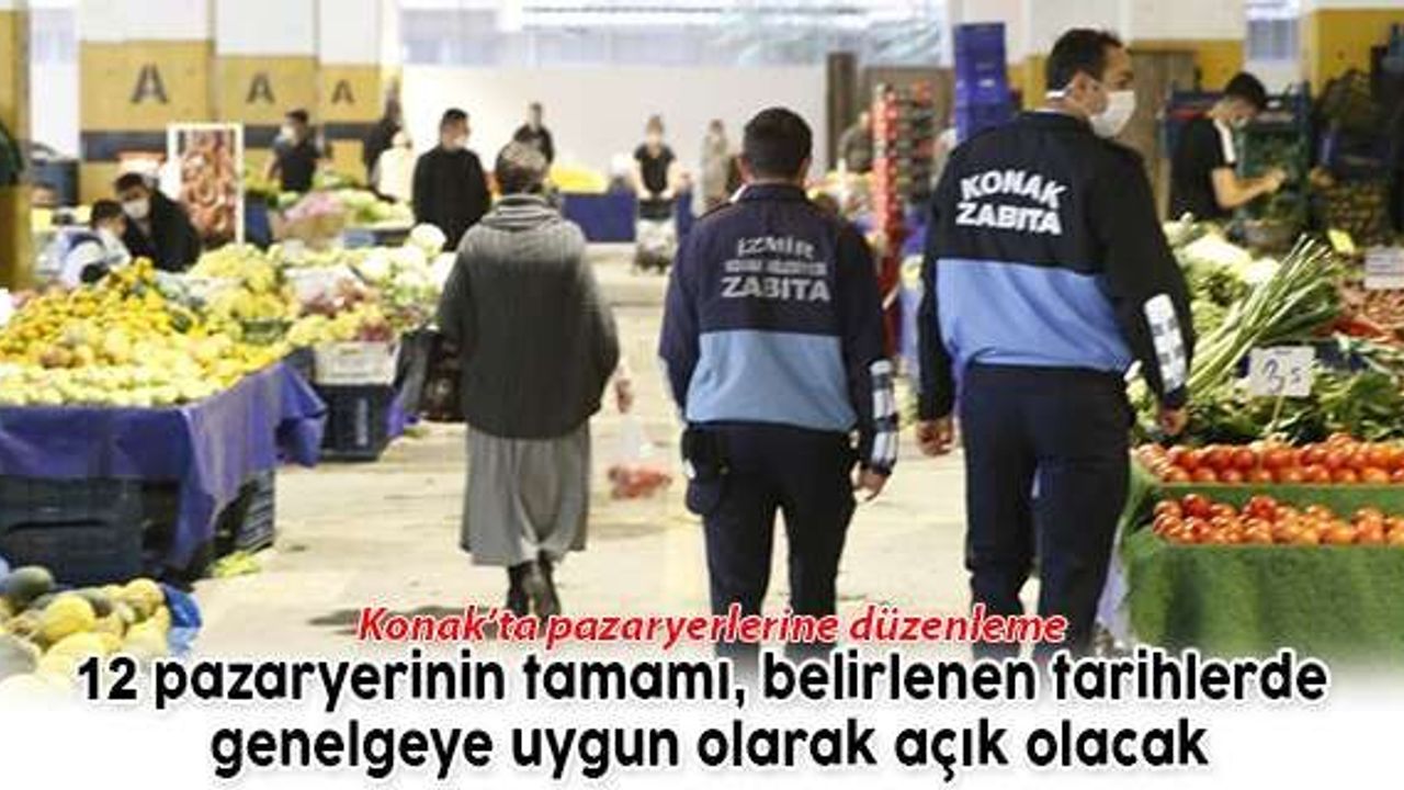 Konak’ta pazaryerlerine düzenleme