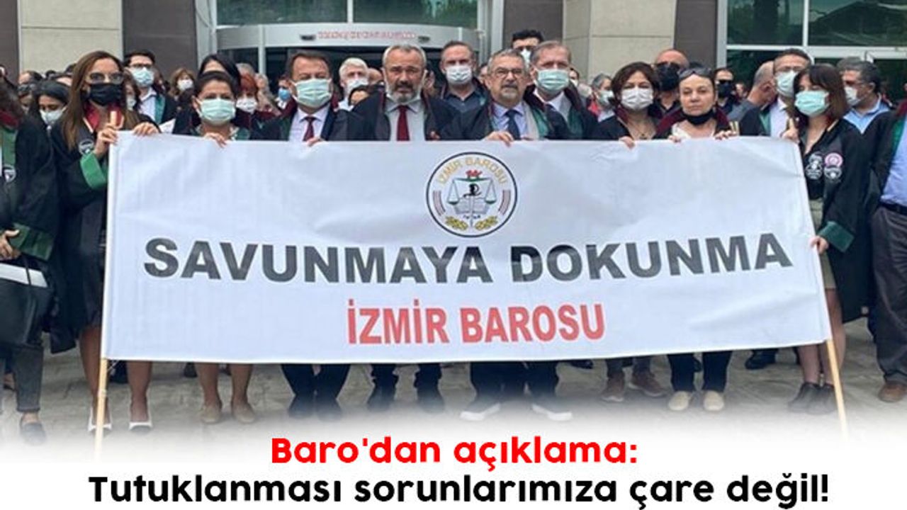 Baro'dan açıklama: Tutuklanması sorunlarımıza çare değil!