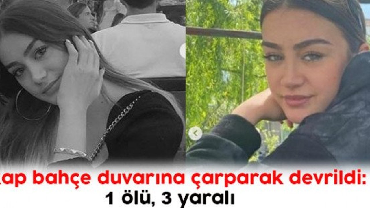 Pikap bahçe duvarına çarparak devrildi: 1 ölü, 3 yaralı 