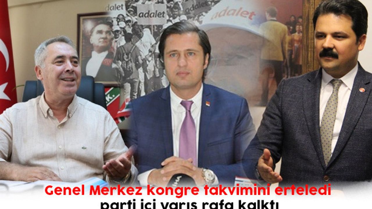 Genel Merkez kongre takvimini erteledi parti içi yarış rafa kalktı