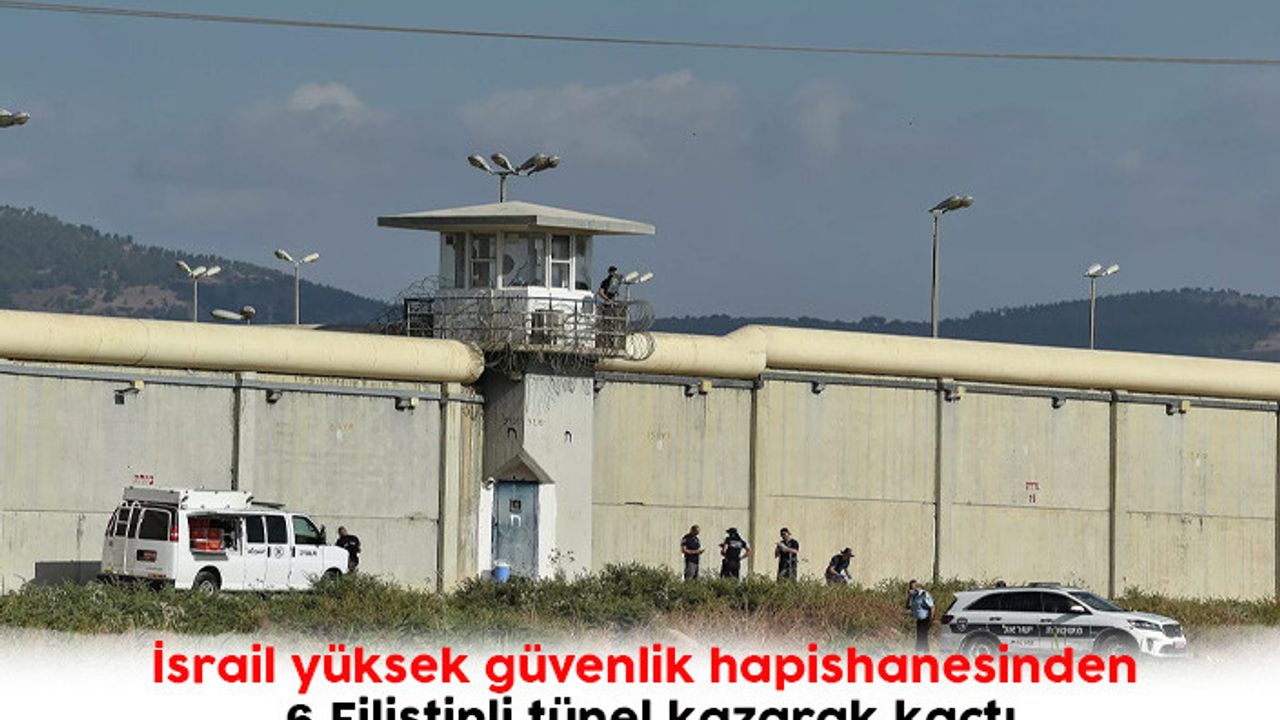 İsrail yüksek güvenlik hapishanesinden 6 Filistinli tünel kazarak kaçtı
