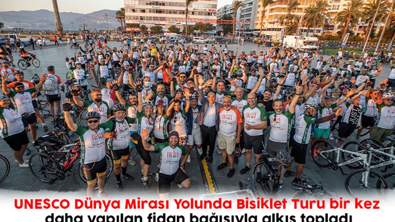 İzmir'de pedallar fidanlar için döndü