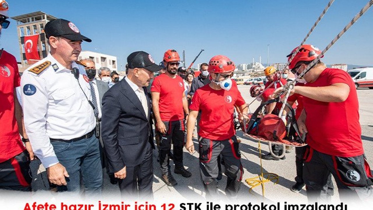 Afete hazır İzmir için 12 STK ile protokol imzalandı