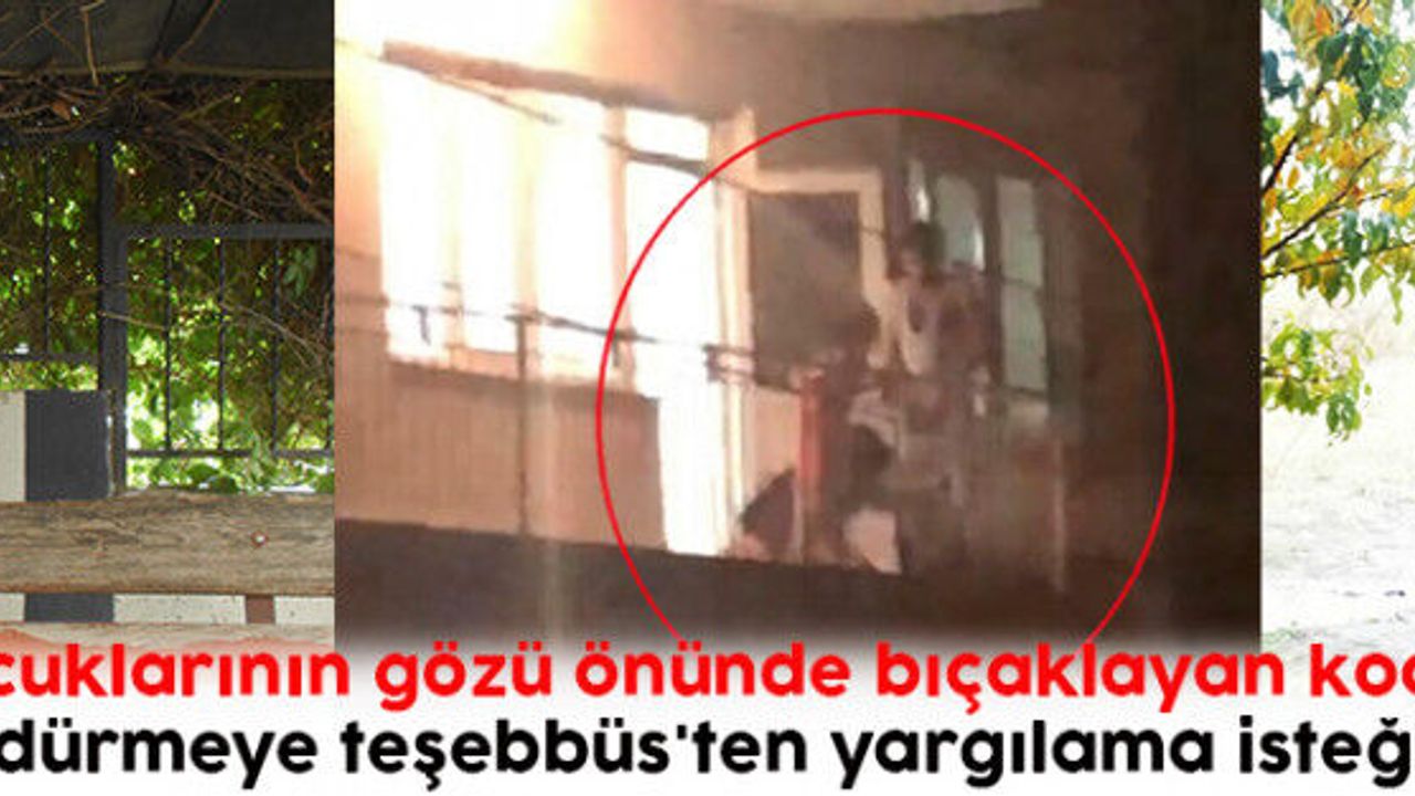 Eşini çocuklarının gözü önünde bıçaklayan koca için 'öldürmeye teşebbüs'ten yargılama isteği