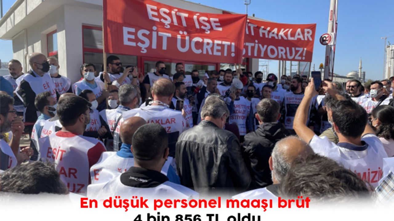 En düşük personel maaşı brüt 4 bin 856 TL oldu