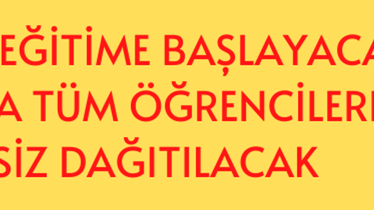 Son dakika: 21 Eylül'de eğitime başlayacak okullarda tüm öğrencilere ücretsiz maske dağıtılacak