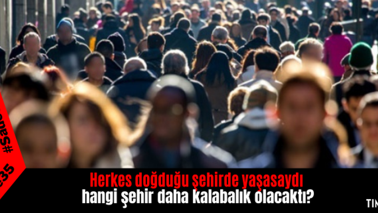 Herkes doğduğu şehirde yaşasaydı  hangi şehir daha kalabalık olacaktı?
