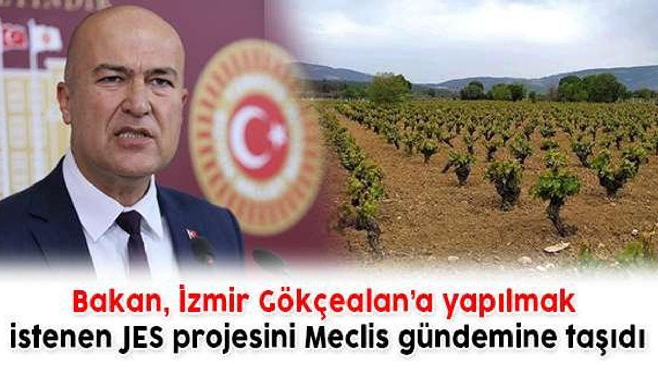 İzmir Milletvekili Murat Bakan, İzmir Gökçealan’a yapılmak istenen JES projesini Meclis gündemine taşıdı.
