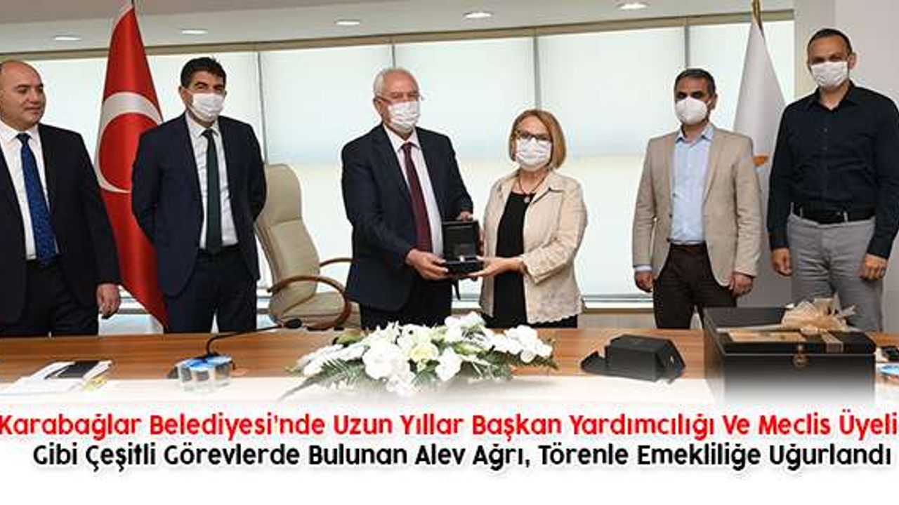 Alev Ağrı törenle emekliliğe uğurlandı