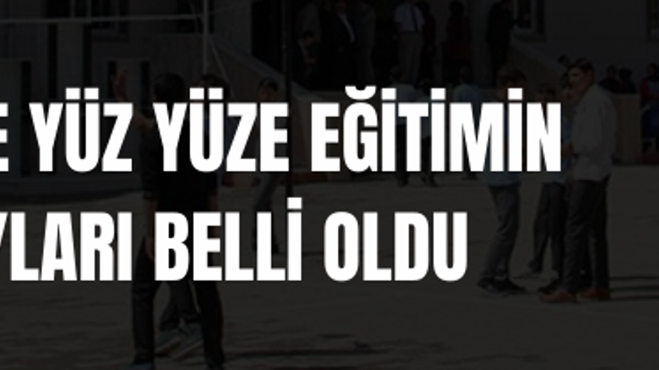 Mesleki ve Teknik Anadolu Liseleri yüz yüze eğitime başlıyor