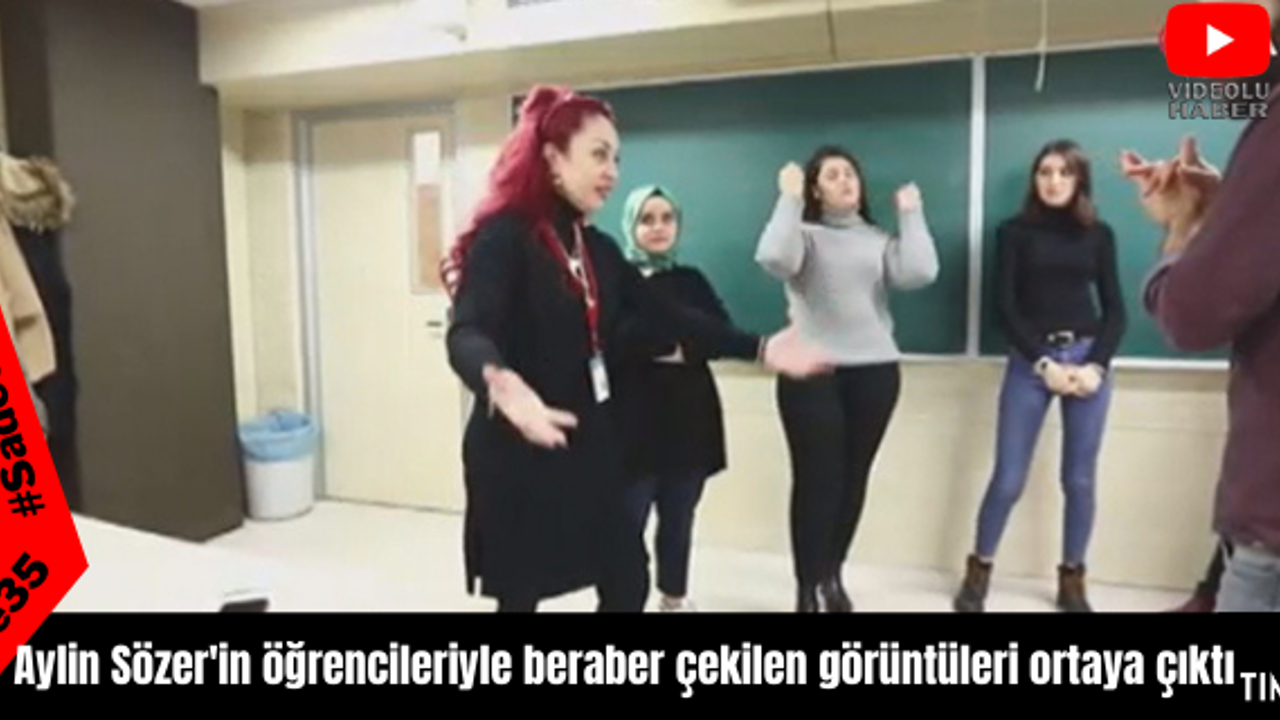Öğretim üyesi Aylin Sözer'in öğrencileriyle beraber çekilen görüntüleri ortaya çıktı