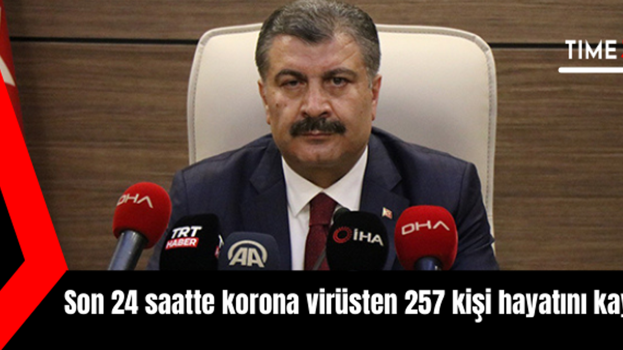 Son 24 saatte korona virüsten 257 kişi hayatını kaybetti