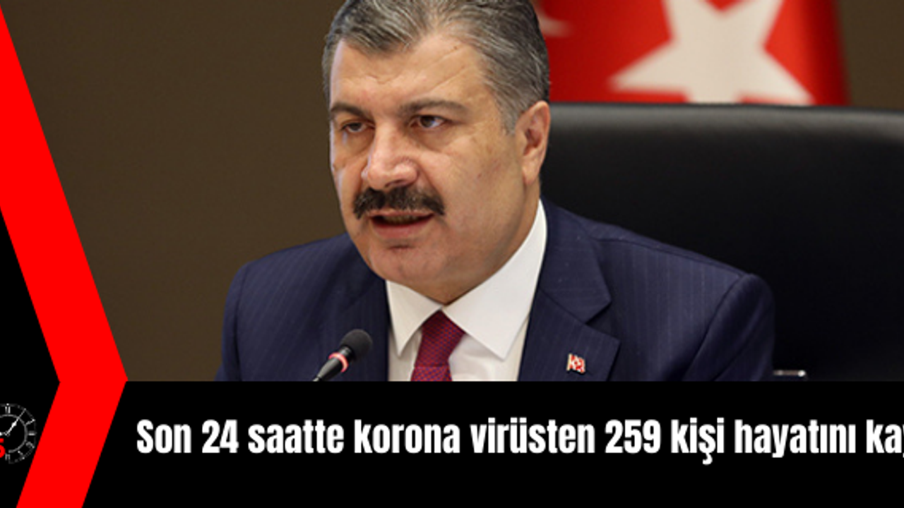 Son 24 saatte korona virüsten 259 kişi hayatını kaybetti
