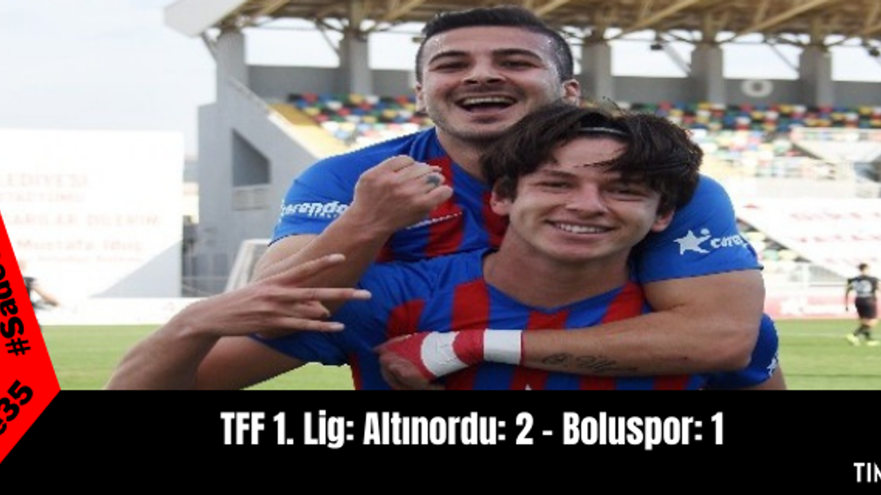 TFF 1. Lig: Altınordu: 2 - Boluspor: 1