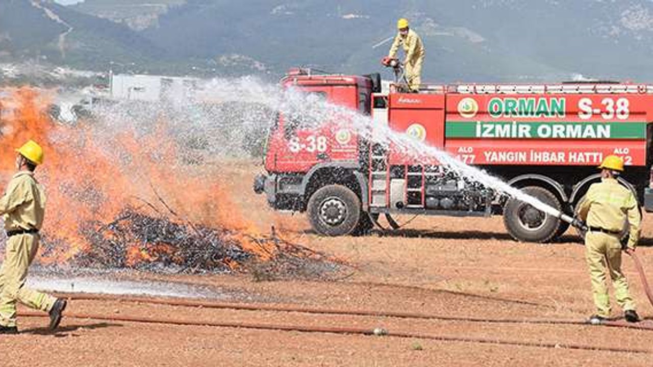 İzmir'de Ormancılardan Tatbikat