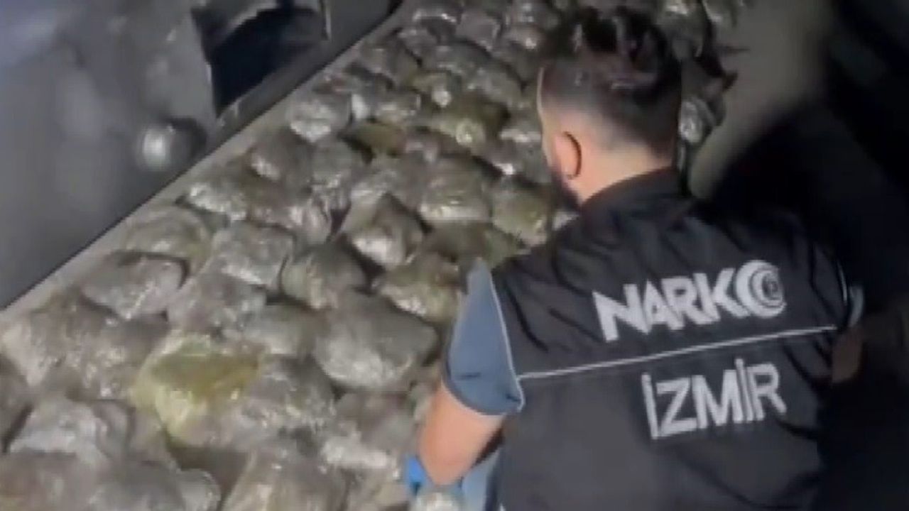 Akaryakıt deposundan 58 kilo uyuşturucu çıktı