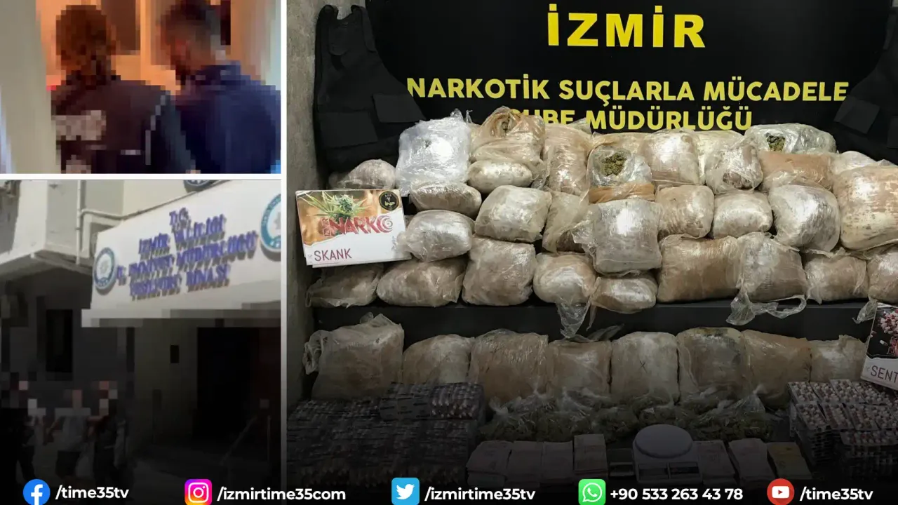 İzmir'de uyuşturucu sevkiyatı operasyonu: 5 tutuklama