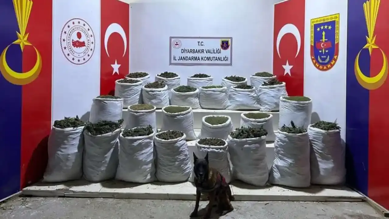 Diyarbakır'da uyuşturucu operasyonu: 603 kilo esrar ele geçirildi