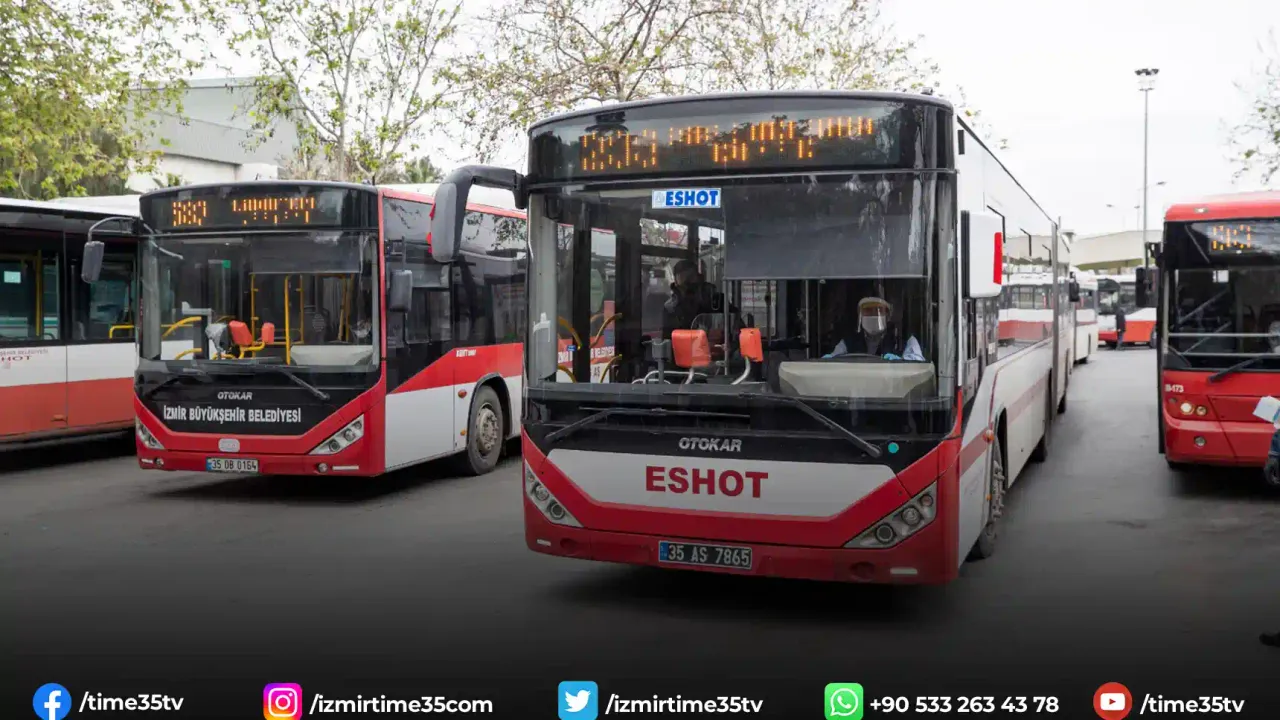 Bayraklı TOKİ bölgesine 4 hatta toplam 21 otobüs hizmet veriyor