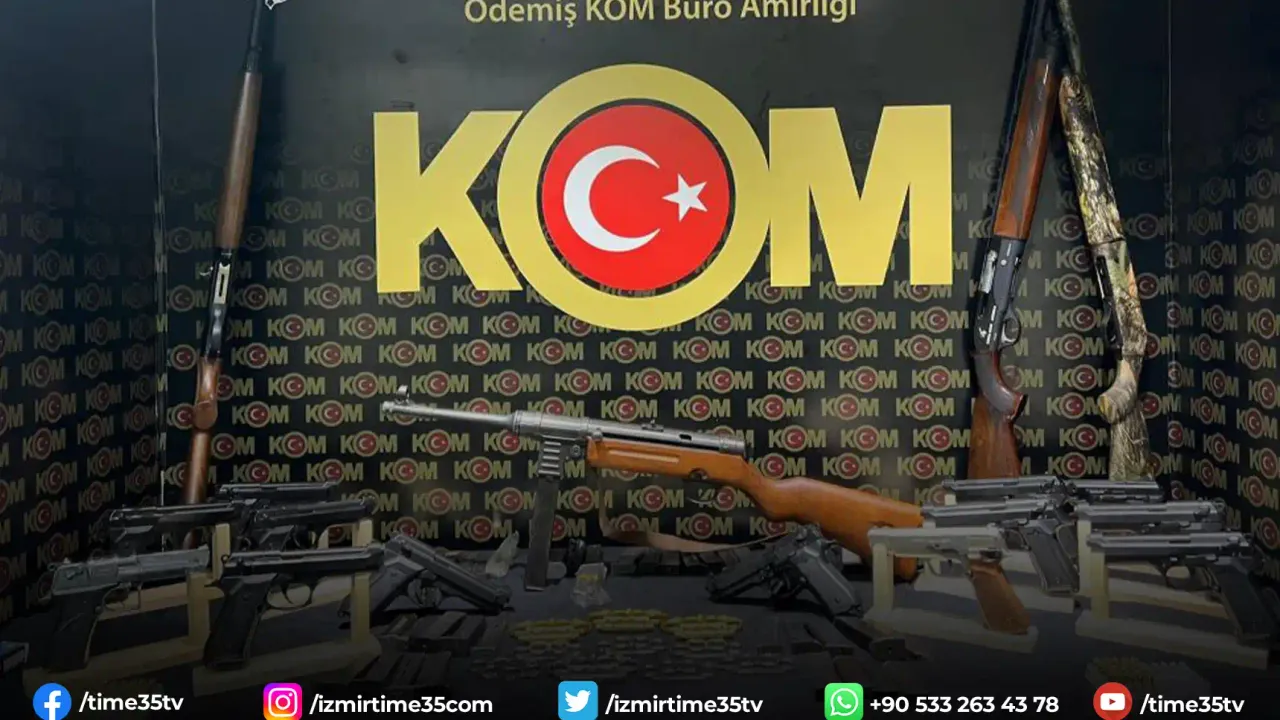 İzmir'de ruhsatsız silah operasyonu
