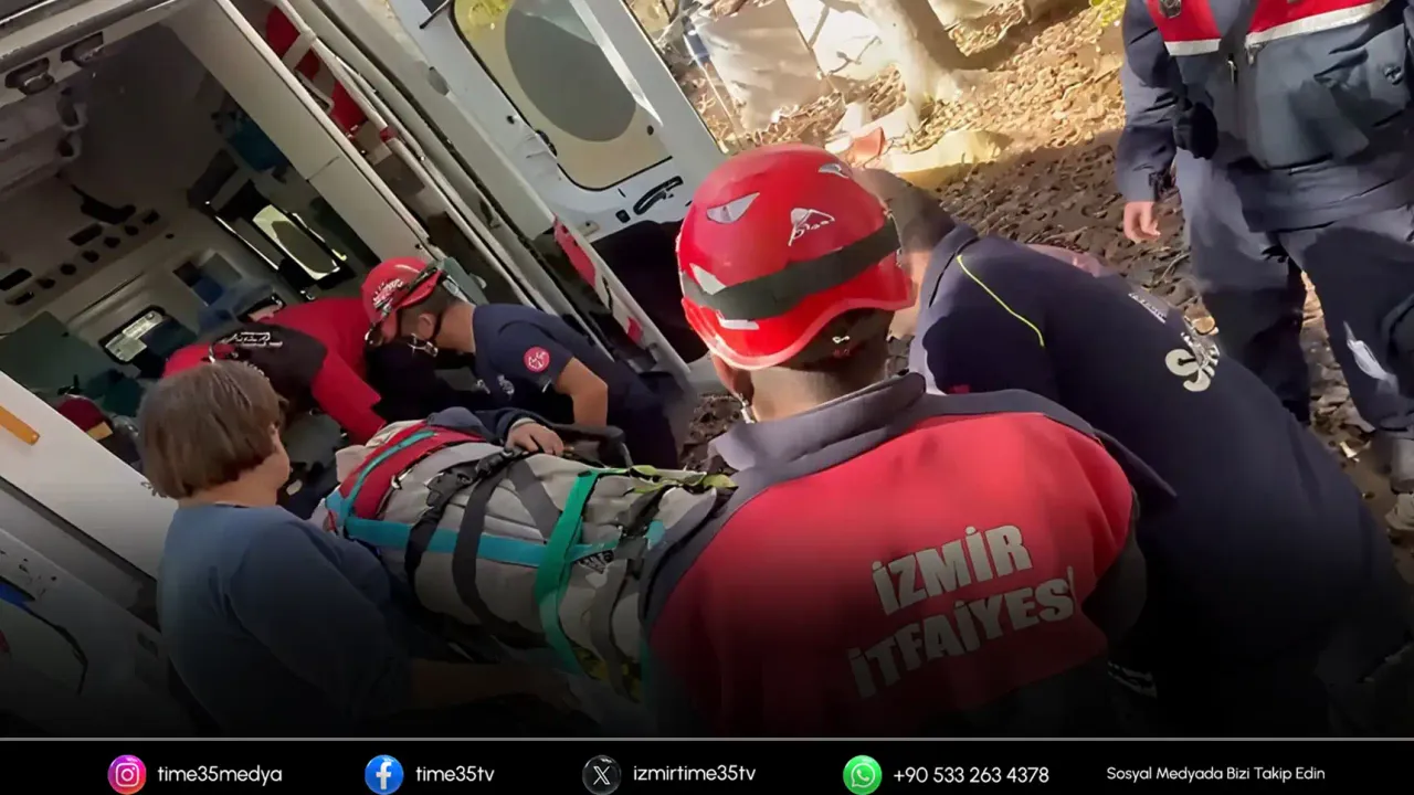 12 metrelik kuyudan itfaiyenin müdahalesiyle kurtarıldı