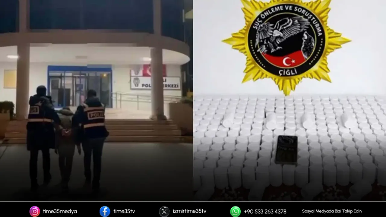 İzmir'de 17 bin 280 sentetik hap ele geçirildi; 1 gözaltı
