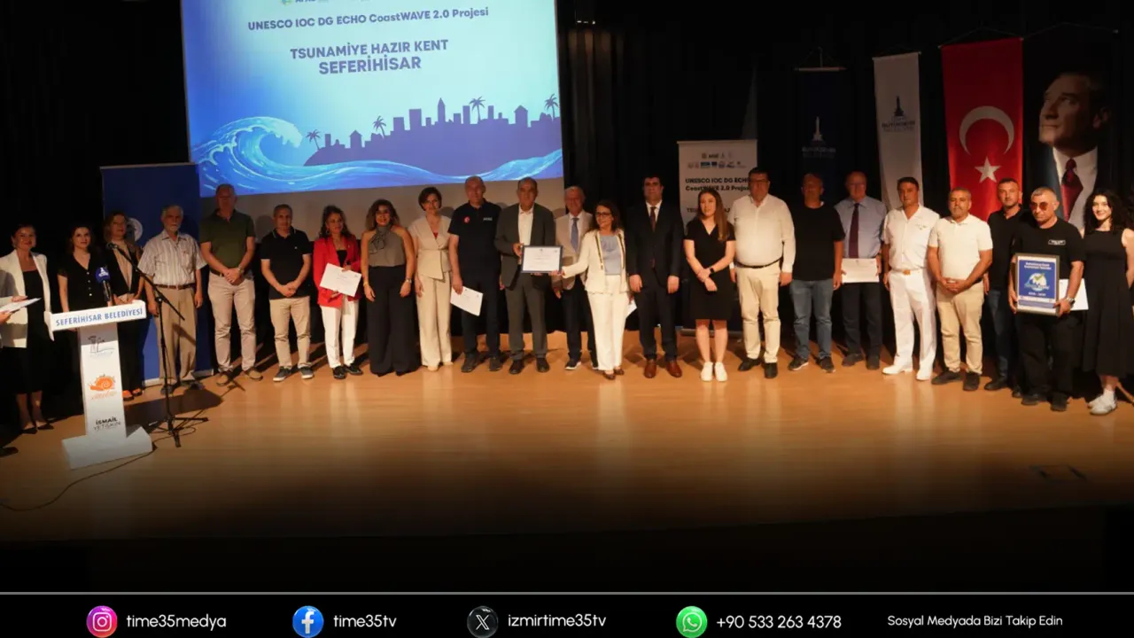 Seferihisar'a UNESCO'dan 'Tsunami Hazır Kent' sertifikası