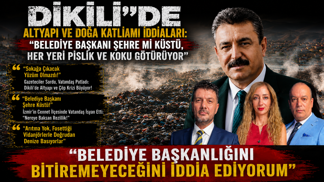Di̇ki̇li̇’de Altyapı Ve Doğa Katli̇amı İddi̇alari: Beledi̇ye Başkanı Şehre mi̇ Küstü, Her Yeri̇ Pi̇sli̇k Ve Koku!