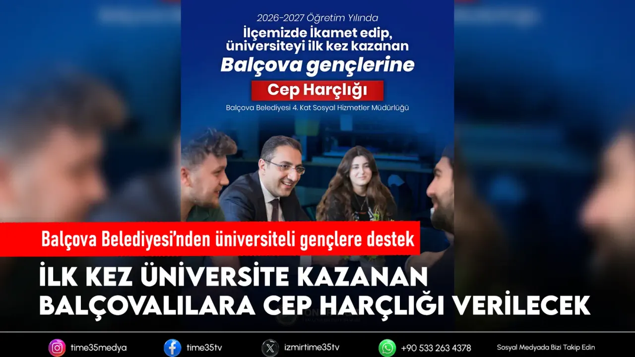 Balçova’da üniversiteyi kazanan gençlere destek