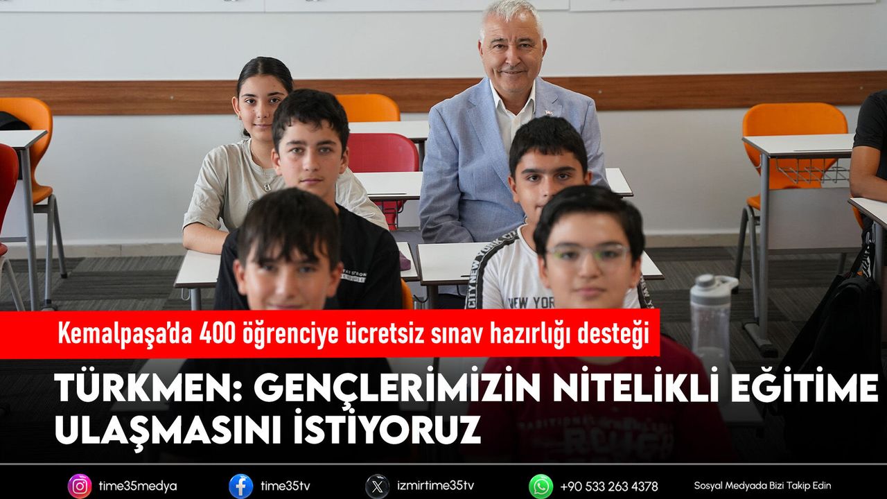 Kemalpaşa’da 400 öğrenciye ücretsiz sınav hazırlığı desteği