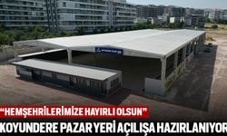 Menemen Koyundere pazar yeri açılışa hazırlanıyor