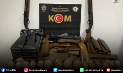 İzmir'de yasa dışı silah imalathanesine polis baskını