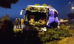 Yolcu otobüsü kontrolden çıktı: 16 yaralı