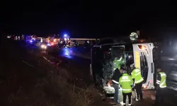 Kayseri’de yolcu otobüsü devrildi: 8’i ağır 38 yaralı