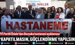 İYİ Partili Özlale’den Bozyaka hastanesi açıklaması