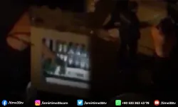 İzmir'de hırsızın suçüstü yakalanma anı kamerada