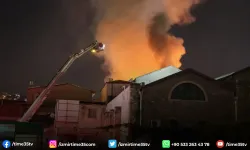 İzmir’de Tarihi Kemeraltı Çarşısı’nda yangın