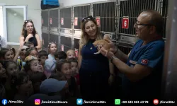 Minik öğrenciler can dostlarla buluştu