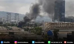 İzmir'de oto tamirci dükkanında yangın