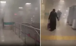 İstanbul'da metro istasyonunda yangın