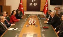 DEM Parti heyeti MHP'yi ziyaret etti