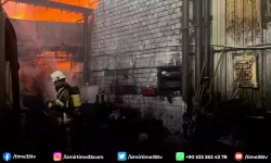 İzmir'de metal döküm atölyesinde yangın