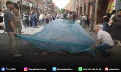 Konak’ta grev başladı, sokaklar çöp içinde kaldı