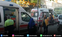 Özel halk otobüsü ile elektrikli bisiklet çarpıştı