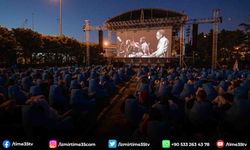 Açık havada sinema keyfi başladı