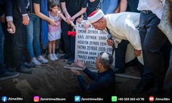 Ferdi Zeyrek'e küçük kızından karanfilli veda