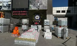 İstanbul'da yaklaşık 19 ton sahte alkol ele geçirildi