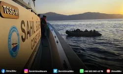 Menderes ve Dikili açıklarında göçmen operasyonu