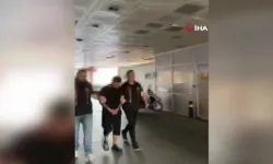 Çocuğunu tekmeleyen cani baba gözaltına alındı