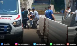 Yüksekten düşen işçi yaraladı
